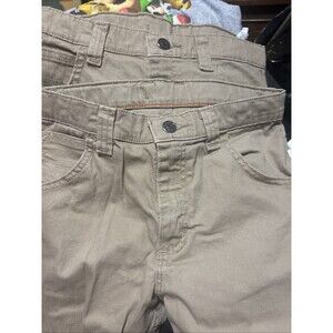 Wrangler 2 Pr Pants Kids Size 14 Regular 5 Pocket Button Closure  Durable Casual